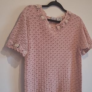 Vintage Crochet Top Fits Med